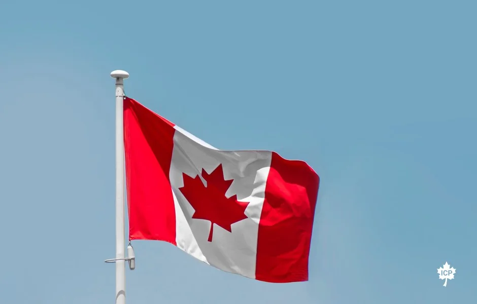 The flag of Canada