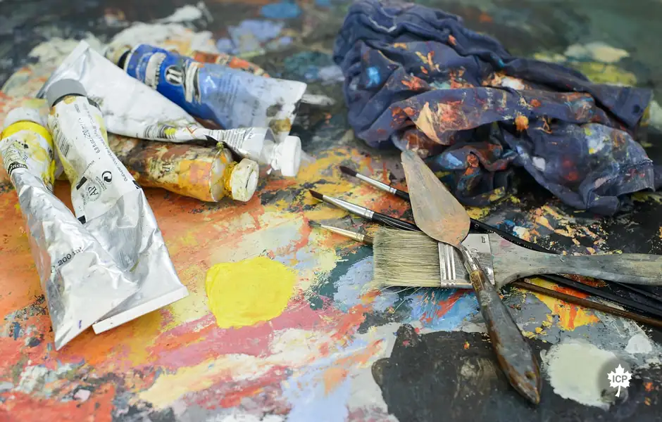 Paint and brushes